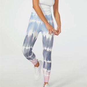 WILDFOX Blue & Pink Tie Dye Ombré Leggings